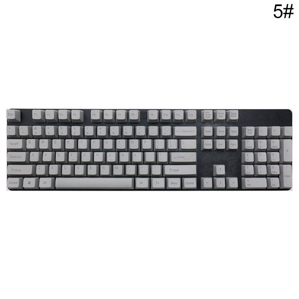 Juego de teclas universales ergonómicas para teclado mecánico Cherry MX, accesorios para teclados, 108 Uds.: 5