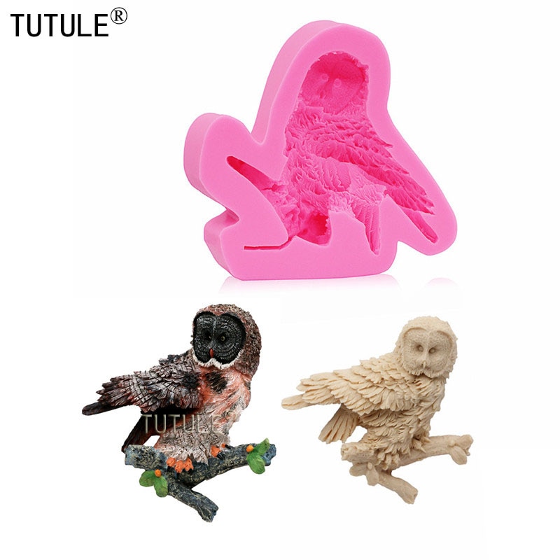 Eule silikon flexible mold, harz form, polymer clay mold, fondant form, eule Kopf Silikon Gummi Flexible Lebensmittel Sicher seife Form