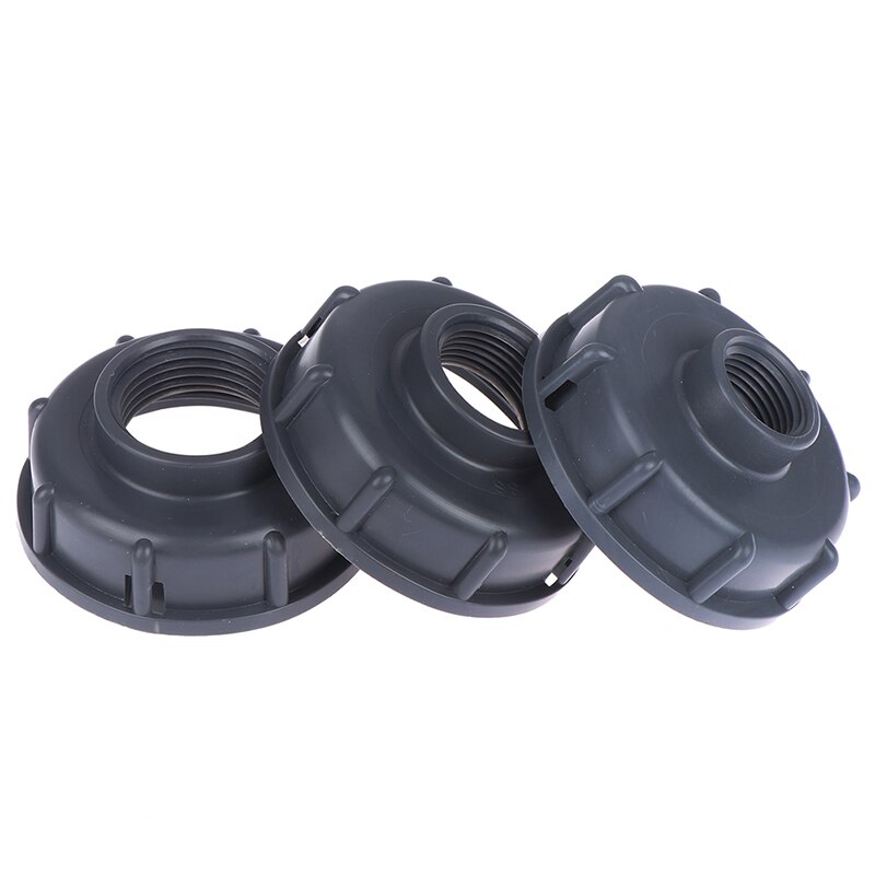 Durable Ibc Tank Fittings S60X6 Coarse Threaded Cap 60Mm Female Thread To 1/2 ", 3/4", 1 "Adapter Connector Deep Gray