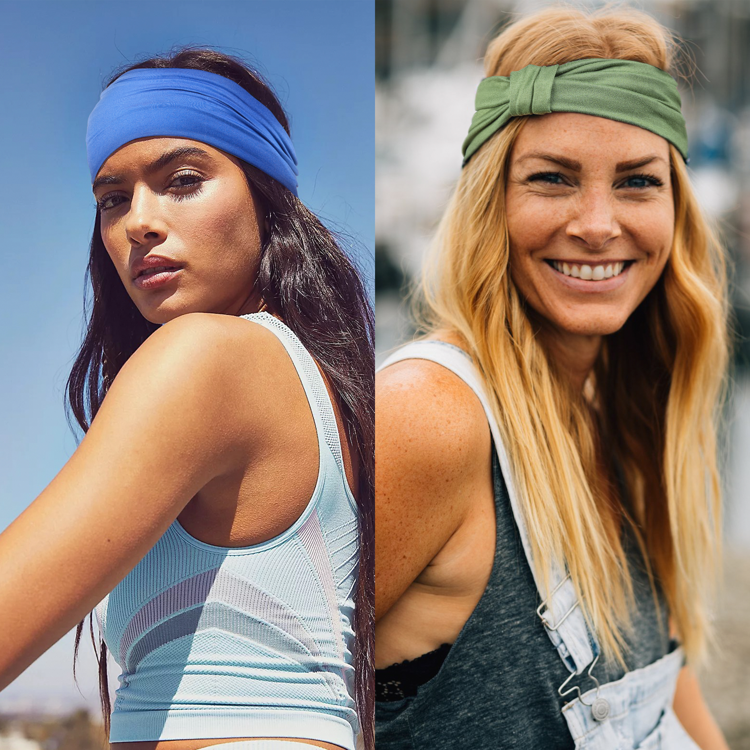Diademas anchas para mujer, bandas elásticas suaves antideslizantes para el cabello, envolturas para la cabeza para Yoga y gimnasio, pañuelo de turbantes africanos de tela de algodón anudado