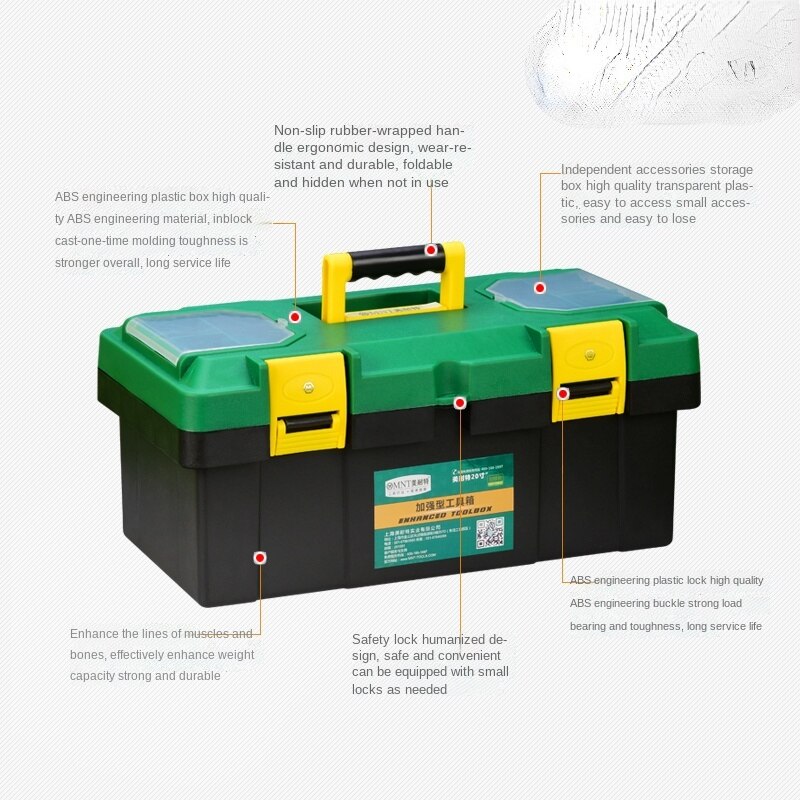 Portable Tool Box Organizer Electrician Big Size Waterproof Multifunctional Complete Tool Box Caja Herramientas Home Storage