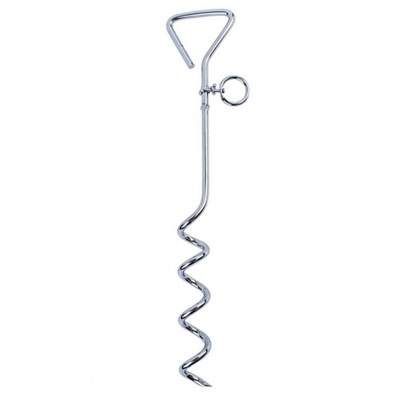 Heavy Duty Dog Tie Out Stake Pet Leash Anchor Stake for Outdoor Camping