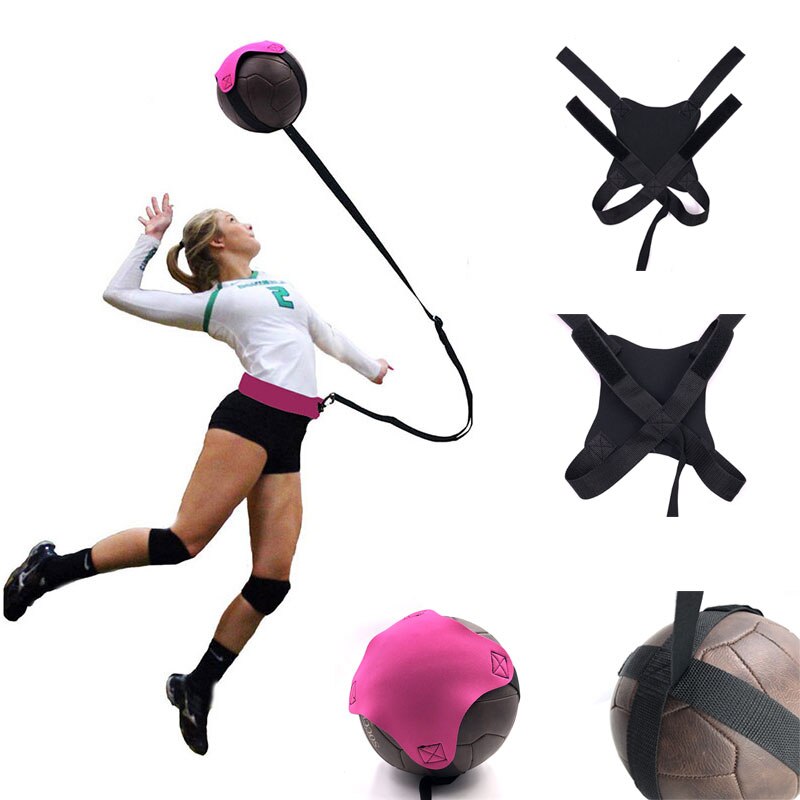 High Adjustable Volleyball Training Equipment Soccer Training Aid Solo Practice Trainer For Beginner Serving Setting