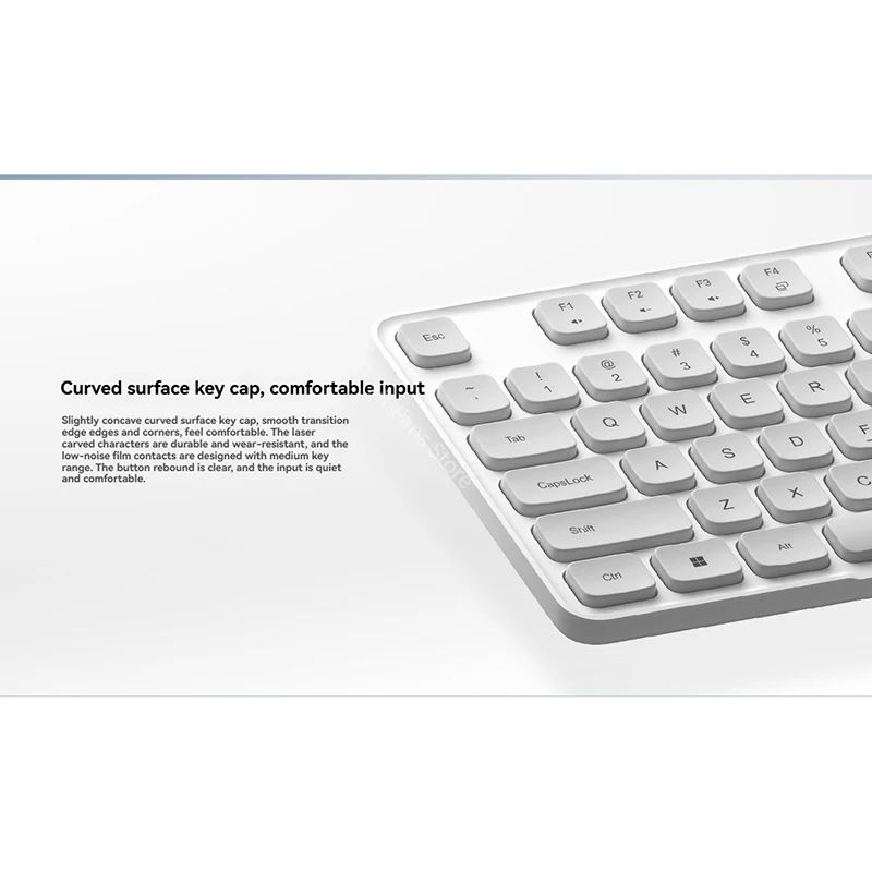 2025 Xiaomi Drahtlose Tastatur Maus Set Combo 3 2,4G Schlank Volle Größe 104 Tasten Stille Für Computer Windows PC Laptop Büro Tablet