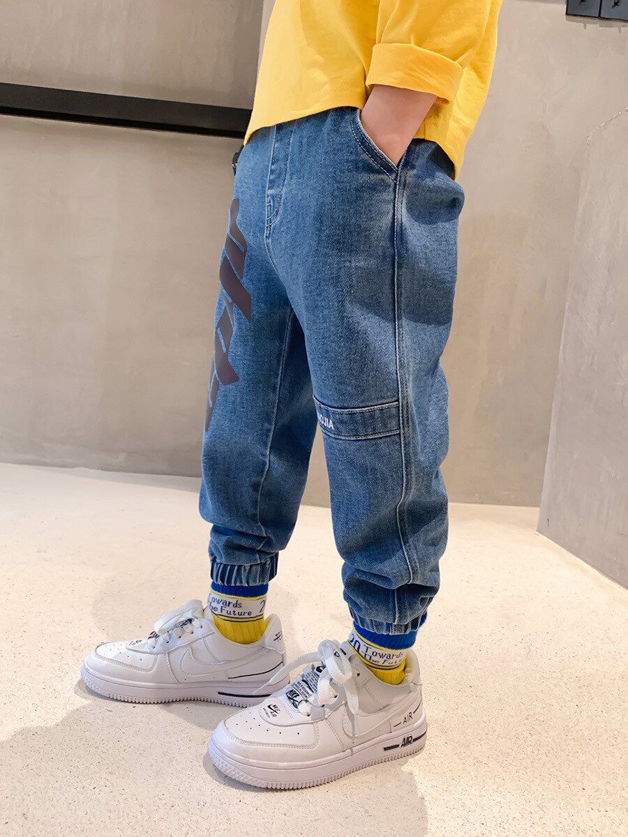 Kids Pants Girls Toddler Boys Jeans Trousers Children Jeans for Boys Jeans Kids Boy Casual Denim Pants Kids Clothing 4-14Y