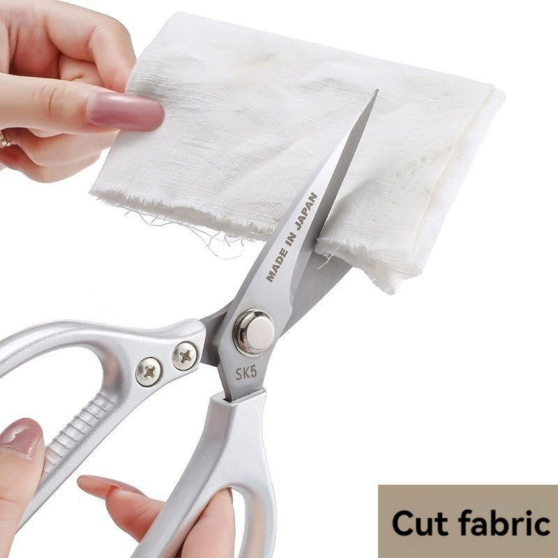 Forbici da cucina professionali da 8,5 pollici con una varietà di materiali di maniglia tra cui scegliere; forbici per alimenti multifunzionali