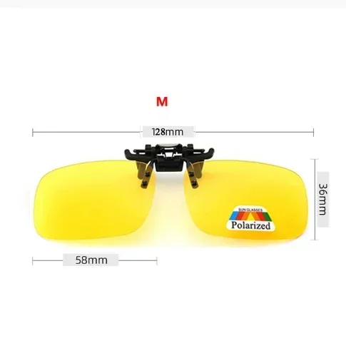4 Color Grey Lenses Polarized Sunglasses Clip On Flip Up UV 380 Driving Fishing Night Vision Glasses Clips: PURPLE