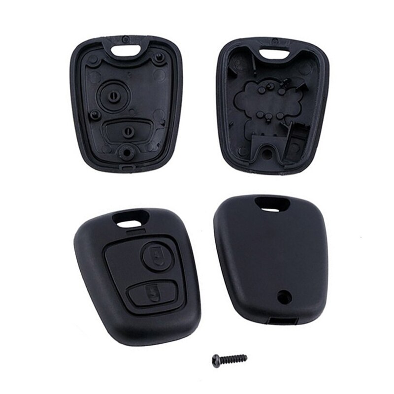 Obudowa pilota bez kluczyka pasuje robić CITROEN C1 C2 C3 Pluriel C4 C5 PEUGEOT kieszonka na zegarek 2 BTN Obudowa klucz muszla część zamienna części