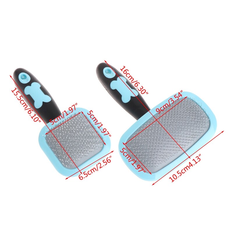 1 Pc 360 Graden Draaibare Handvat Vergieten Haar Borstel Pin Bont Grooming Trimmer Kam Tool Voor Pet Hond Kat