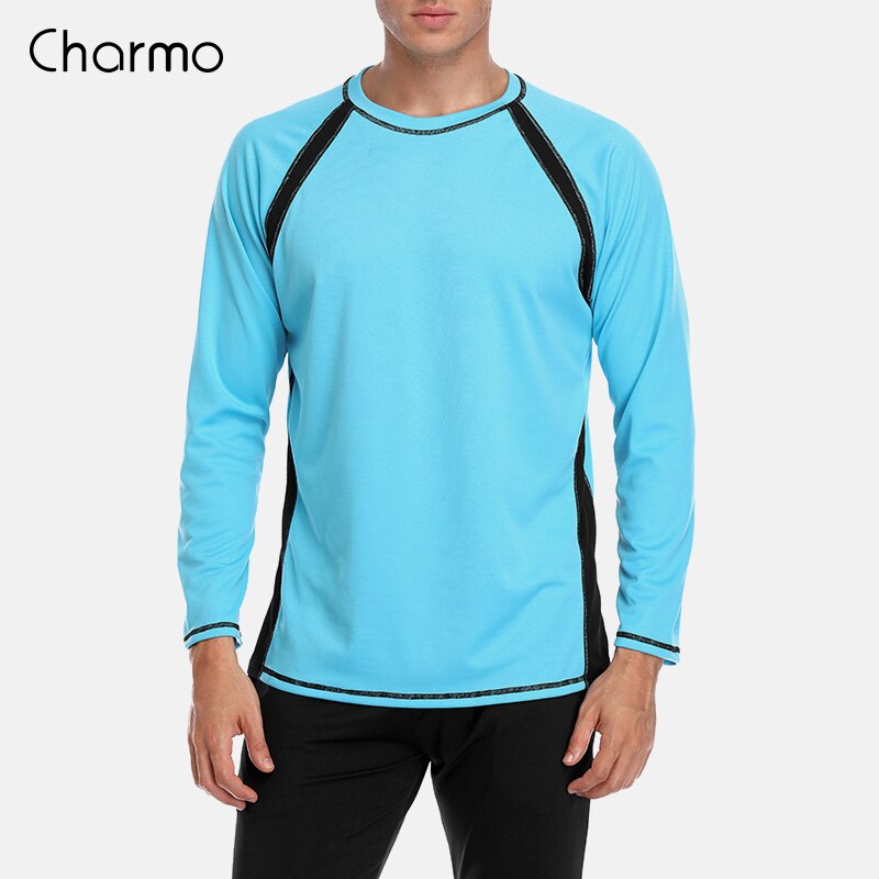 Charmo-chemise à manches longues pour homme, vêtements de plage en Patchwork, coupe sèche, Protection contre les UV: SBL / L
