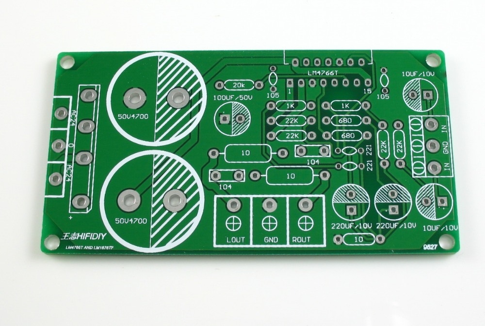 Dual-channel LM4766 T Amplifier Kit 50W * 2 with rectifier power supply diy KITS