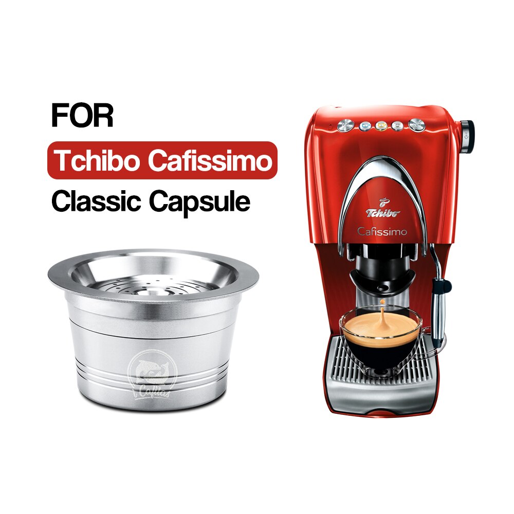 Cápsulas de café para Cafissimo Tichibo, cápsulas rellenables de acero inoxidable, Crema reutilizable, café permanente