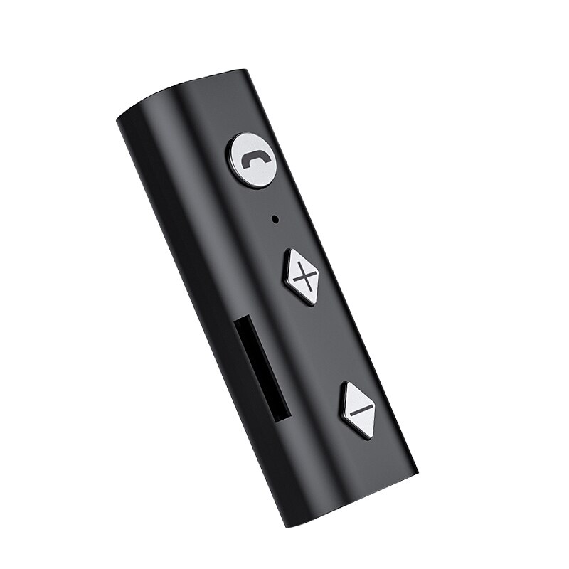 Bluetooth 5.0 audio-empfänger-adapter, tragbarer lavalier-funkempfänger mit 3.5mm aux-anschlüssen für lautsprecher und kopfhörer, unterstützt tf-karten: Bt002tf