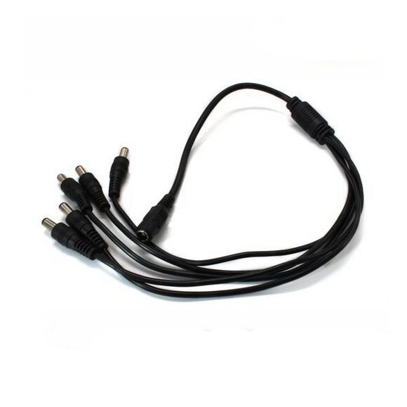 1 to 5 dc splitter cable for CCTV camera ,DVR adapter Converter