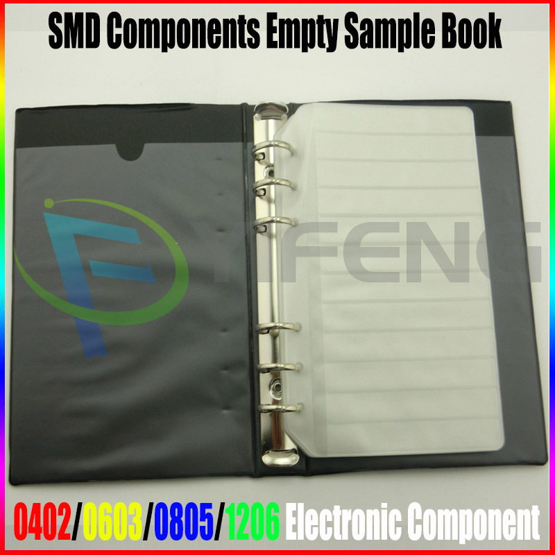 SMD Resistor Capacitor Assortment Electronic Components Sample Book 20 Pages Using book style
