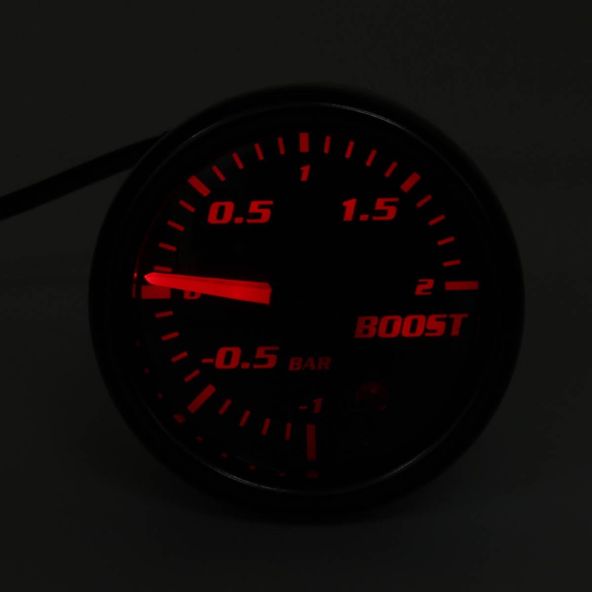 12V 2 Inch 52mm Car Mechanical Turbo Boost Vacuum Press Gauge -1- 2 Bar 7 Color LED Digital Display Universal Car Boost Meter
