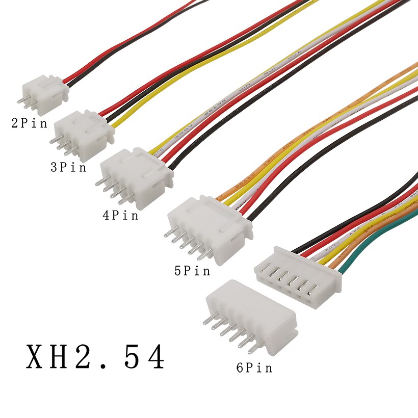 5/10Sets 2P 3P 4P 5P 6P 7P 8P 9P 10Pin Pitch 2.54mm JST XH2.54 XH 2.54mm Male Female Plug Socket Wire Cable Connector 20CM 26AWG