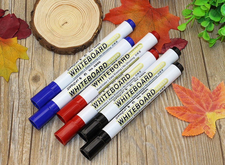 100 stks per lot whiteboard marker pen kantoorbenodigdheden wit board pen set white board marker pen