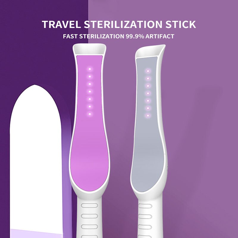 Draagbare Uv Desinfectie Lamp Ultraviolet Sanitizer Usb Opladen Uvc Kiemdodende Steriliseren Verlichting Voor Telefoon Home Reizen Psp