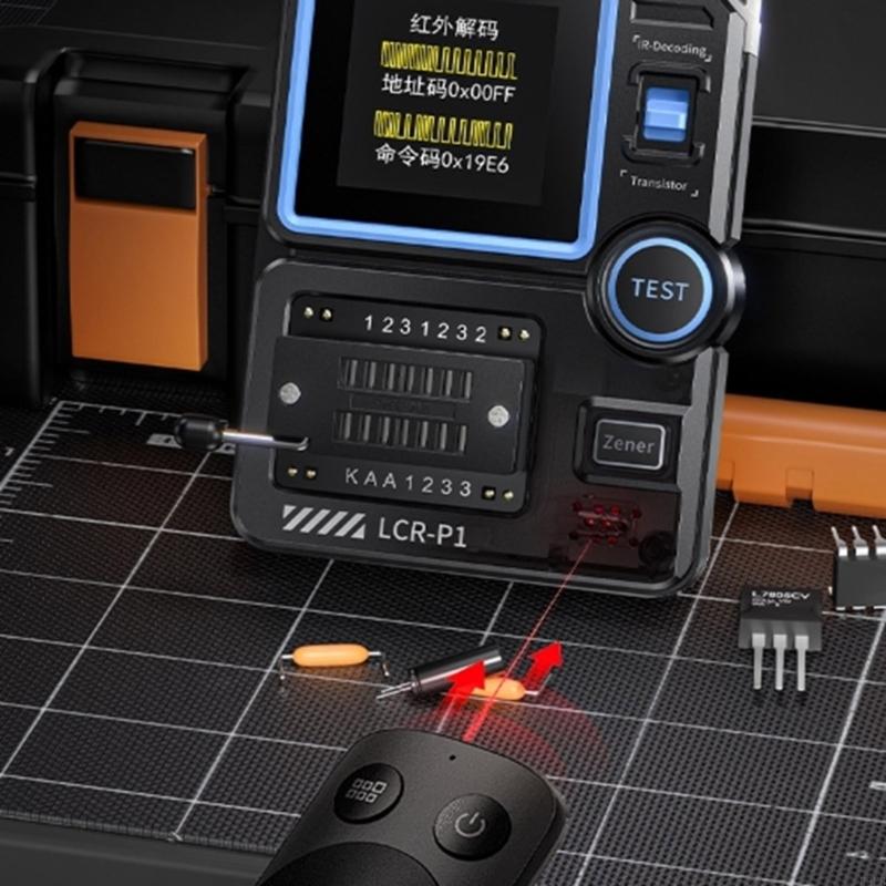 Multifunction Transistor Testing Device Precisions Transistor Tester for Accurate Parameters Auto Component Recognition