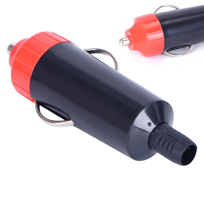 12v mannelijke auto sigarettenaansteker stekker motorfiets stekker stroomlader adapter connector + zekering converter stekker
