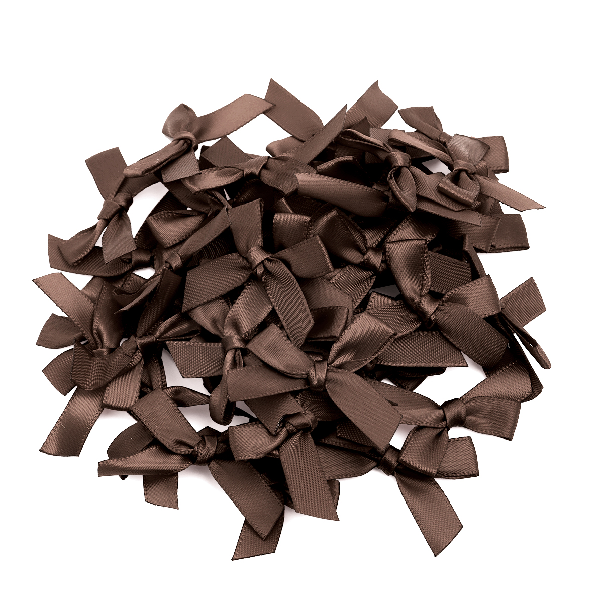 Nœuds de ruban rose frais 4x3.5cm, 50 pièces/lot, petite taille, nœud de ruban en Satin, décoration artisanale de fleurs, travail manuel, décoration de fête DIY: Olive