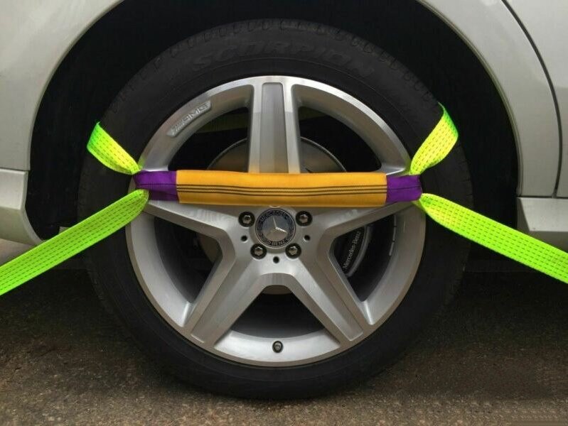 Recovery Ratchet ! Alloy Wheel Safety Straps Trailer 5ton