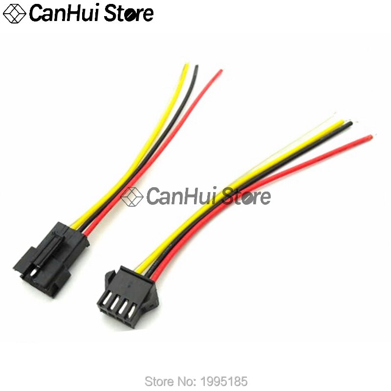 Conector de cable macho a hembra, 2-5 pares, 10/15/20cm, JST SM 2P 3P 4P, tiras LED, conectores de controlador de lámpara, adaptador rápido
