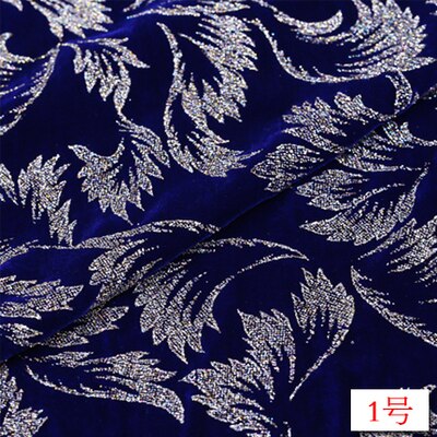 Bronzed natural mulberry silk velvet fabric for dress per meter thickening dress velvet fabric silk cloth material: 1