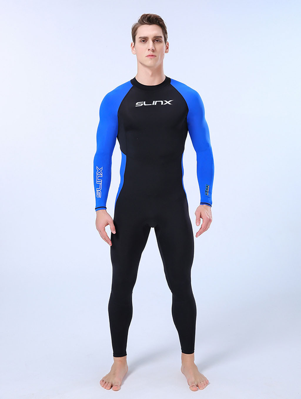 Diving Suit Men Wetsuit Full Body Suit Super Swim Surf Snorkeling Front Zipper Spearfishing Snorkeling Suit d4