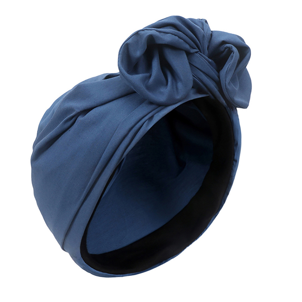 Pañuelo musulmán para mujer, diadema de algodón, envolturas para la cabeza africanas, turbante Retro para gorros de mujer, gorros, tocado musulmán: Rojo