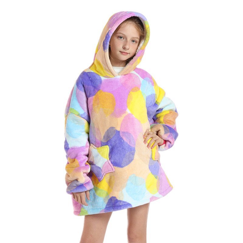 Kigurumi-Pijama Infantil de franela con capucha para niña y niño, ropa de dormir suave y cálida, con estampado, de invierno: 18
