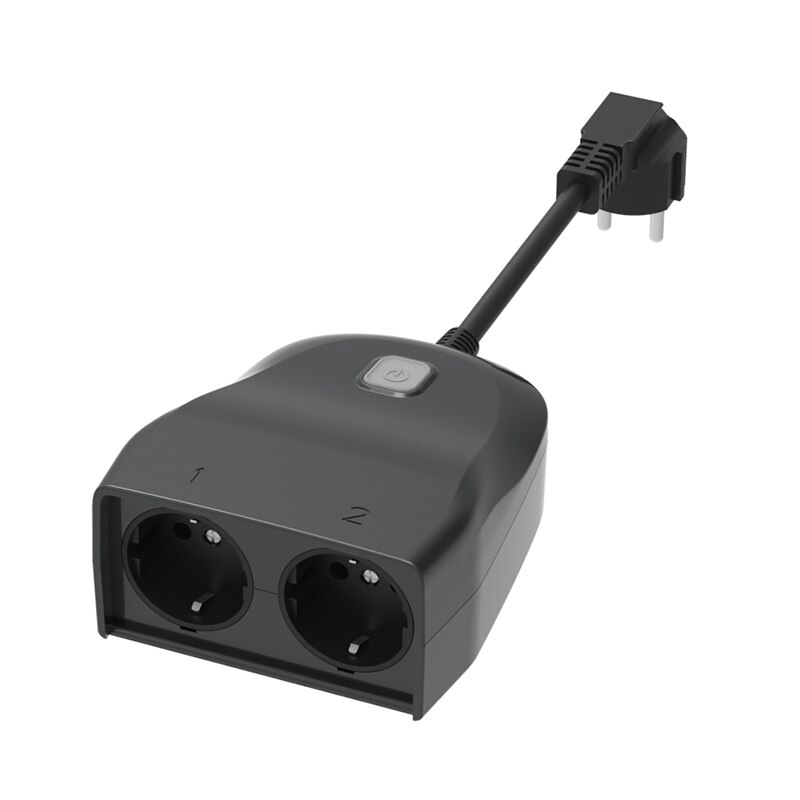 Outdoor WiFi Plug Outlet Smart Socket Wireless Individual Remote Control Switches with Alexa Google Assistant Timer Outlet