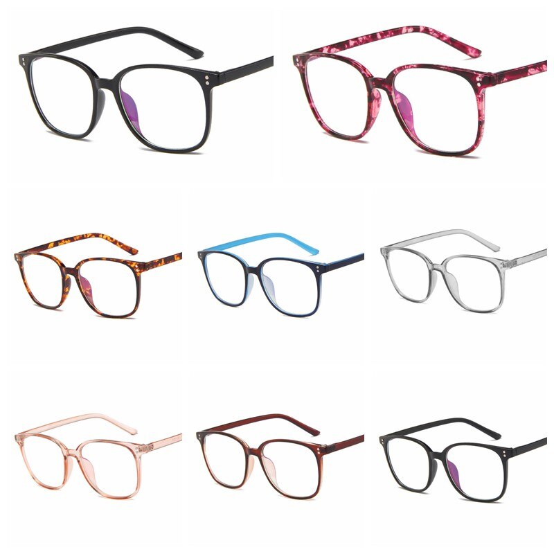 Woman Round Plain Decorative Glasses Clear Lens Eyeglasses Frame Clear Lens Sun Glasses College Style