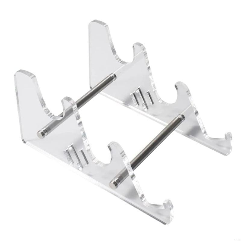 K32C Detachable Acrylic Keyboard Rack Transparent Desktop Keypad Holder Bracket Computer Keyboard Stand: Beige
