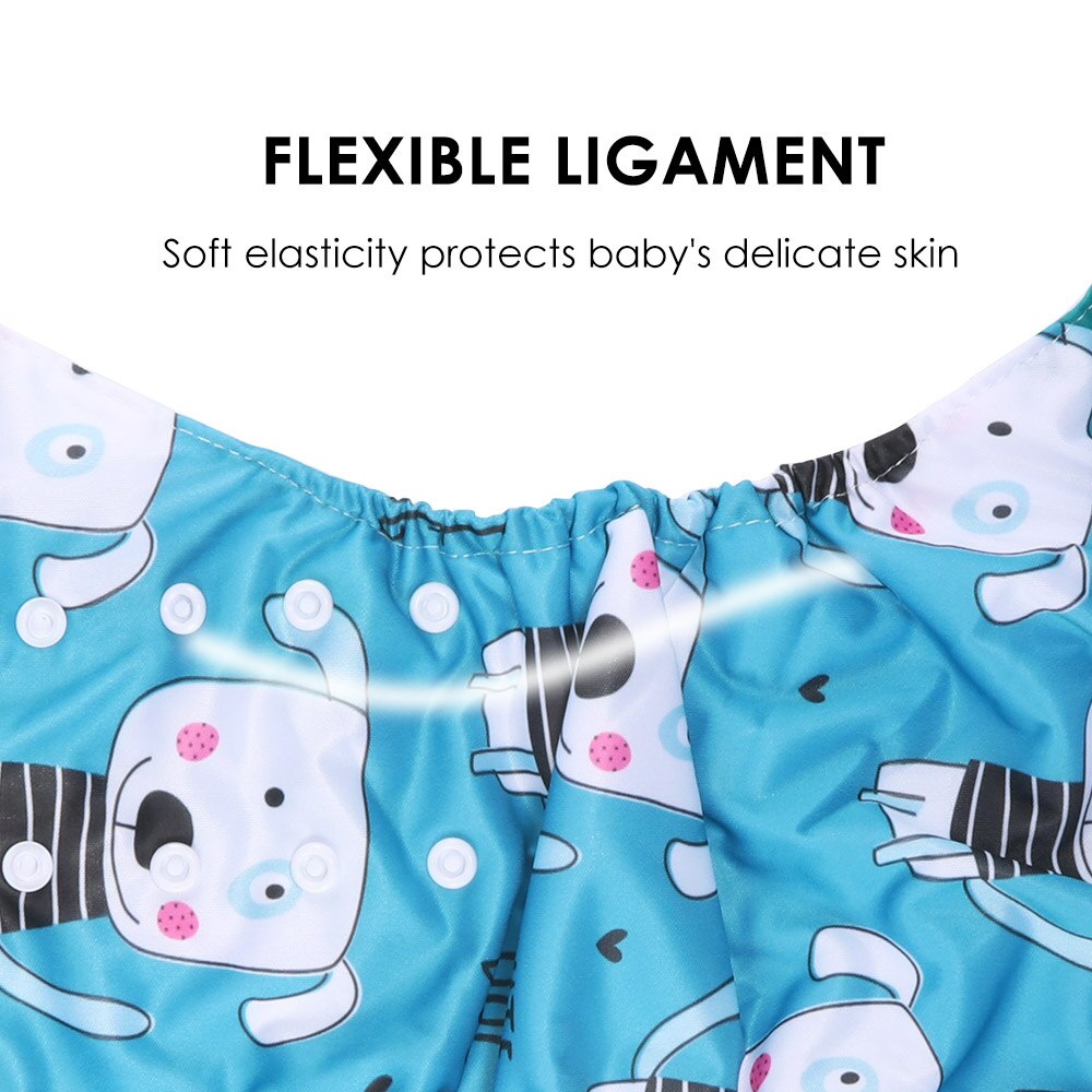 4 Pcs/Set Infant Eco-Friendly Diaper Adjustable Reusable Coffee Fiber Diaper Pocket Baby Nappy Cover Reusable Baby Diapers