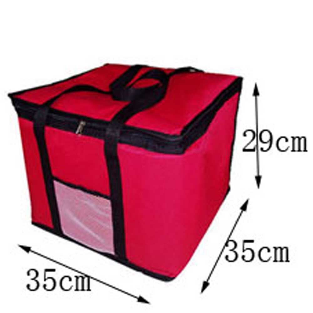 10 inch 3 size pizza thermal insulated box lunch picnic cooler bag: M Normal AL foil