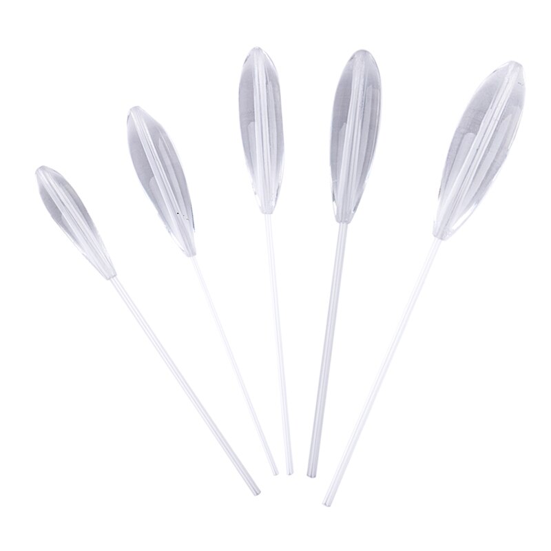 Acrylic Fishing Float Transparent Sinkend Type Casting Bobbers Clear Sinking Fly Fishing Spinning Floats 5-25g