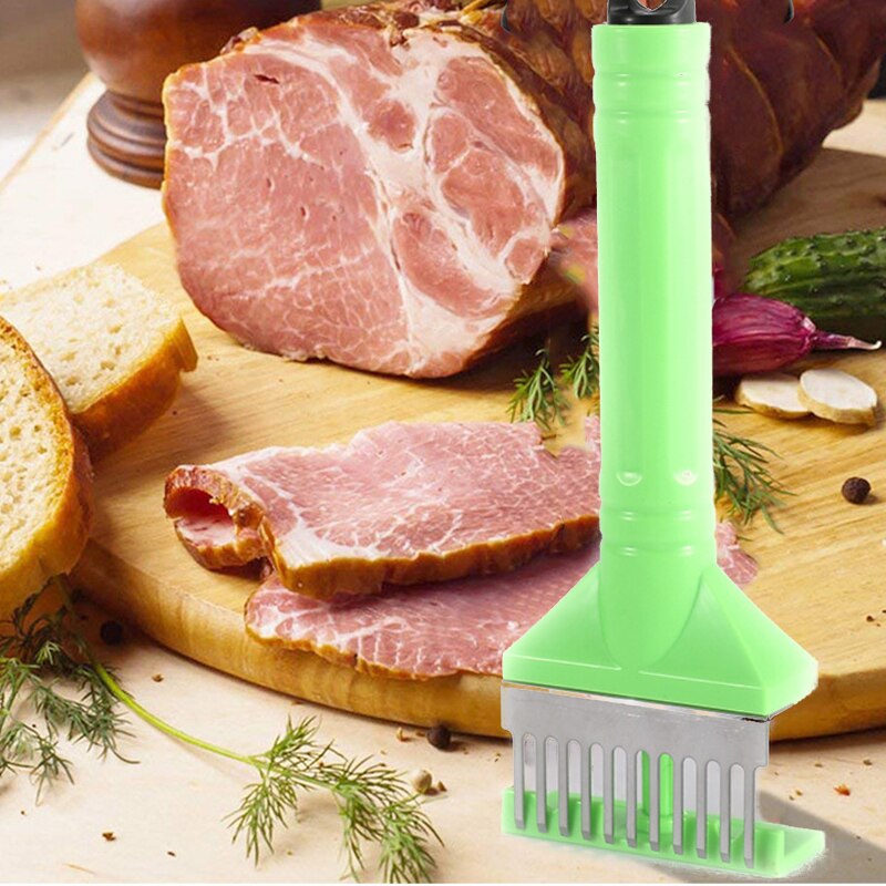 Pushable Needle Meat Tenderizer Stainless Steel Knife Meat Beaf Steak Mallet Meat Tenderizer Hammer Pounder Cooking Tool