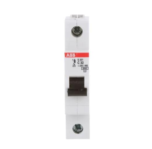 S201-C32 10113612 Circuit Breaker, Supplementary, C Curve, 1-Pole, 32A, 6kA, 480Y/277VAC, UL1077