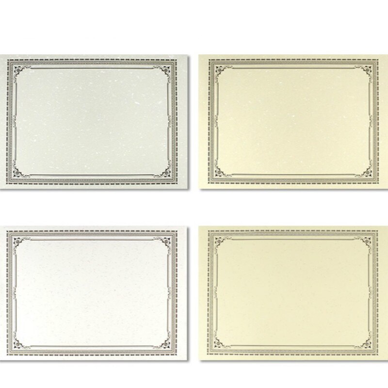 Universal Certificate Paper European Blank Inside Page Certificate Paper Honor Award Anti-counterfeiting Certificate Papier