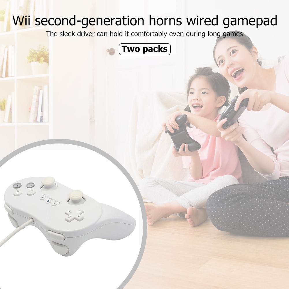 Gamepad Classic Wired Game Controller telecomando da gioco per Pro Gamepad Shock Joypad Joystick per Nintendo Wii di seconda generazione