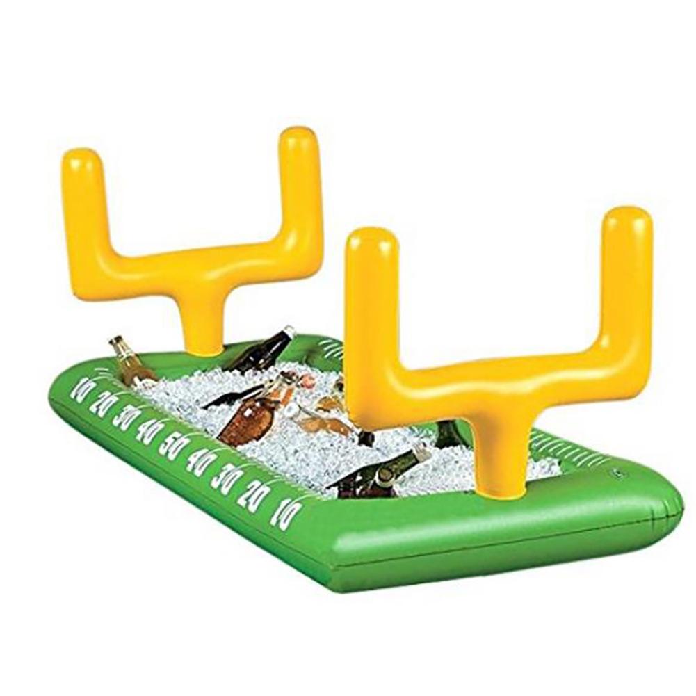 Uppblåsbar öl pool party luftmadrass uppblåsbar buffé sallad isbricka flytande bar mat kylare dryck hållare för camping picknick