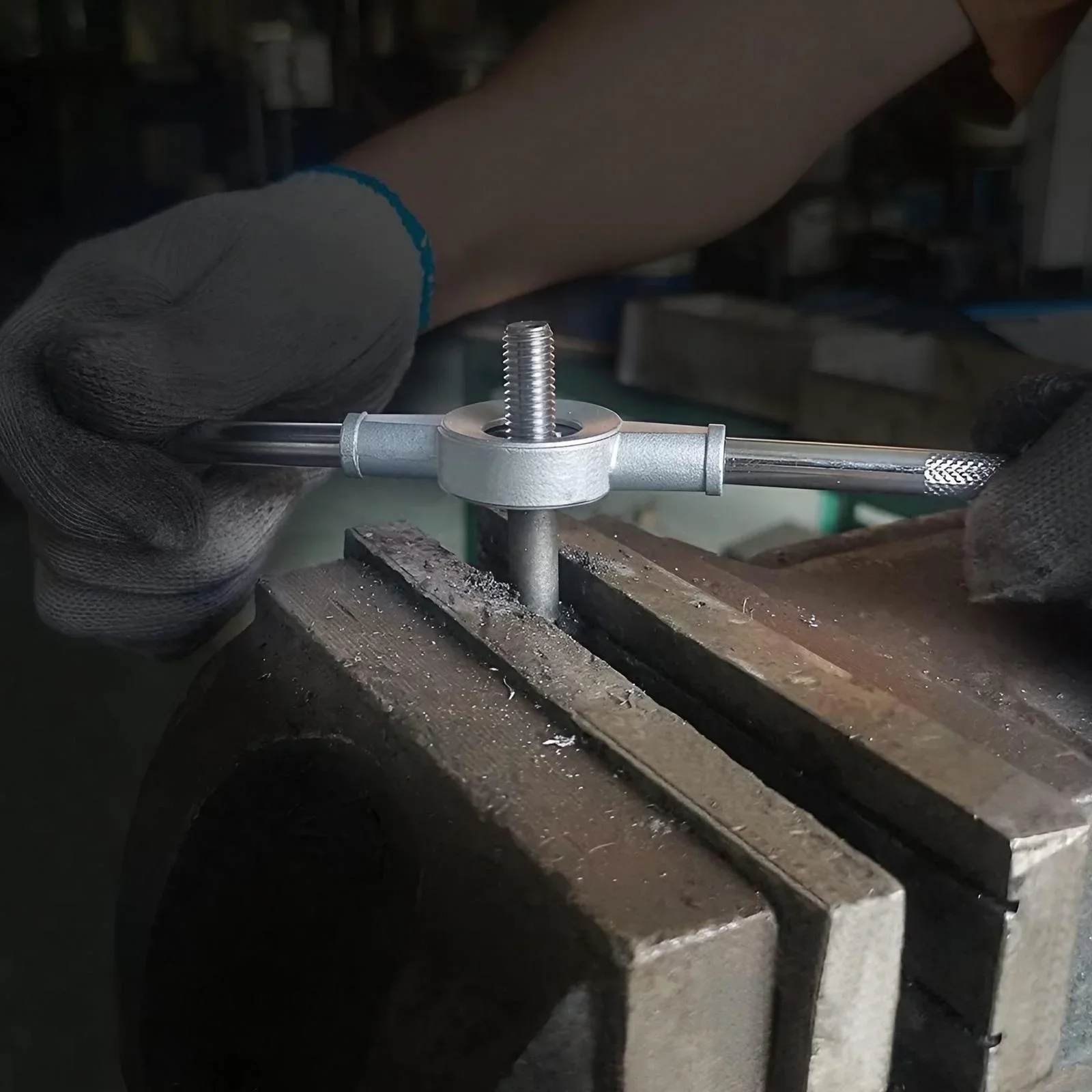20-teiliges Gewinde-Reparatur-einstellen für Gewindebohrer, Handgewindeisen, runde Platte, Gewindeschleifer, Hardware--Werkzeug-einstellen für Heimwerker