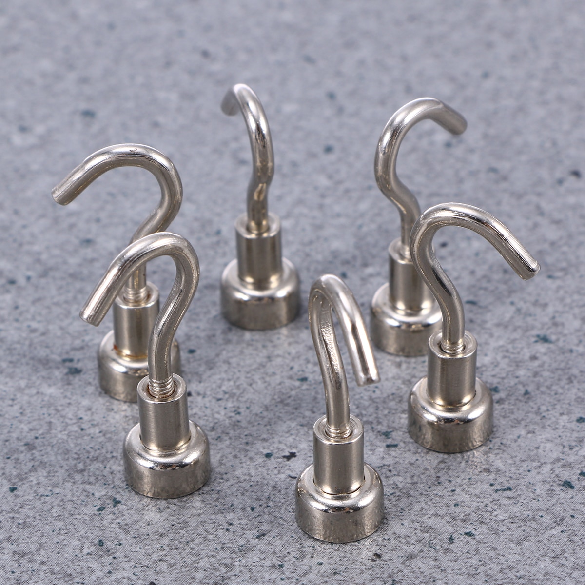 6 Pcs Heavy Duty Strong Magnetic Hooks for Storage and Organization Home Kitchen Accessories