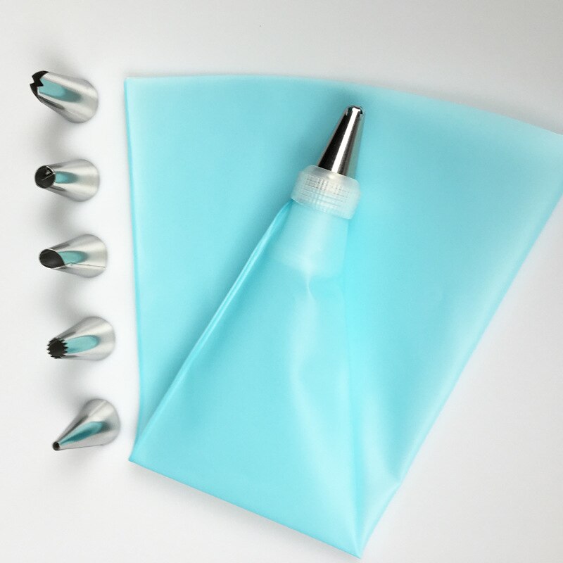 15 Stks/set Van Siliconen Spuitzak Decorating Nozzle Set Herbruikbare Spuitzak 12 Nozzle Groepen Cake Decorating Tool