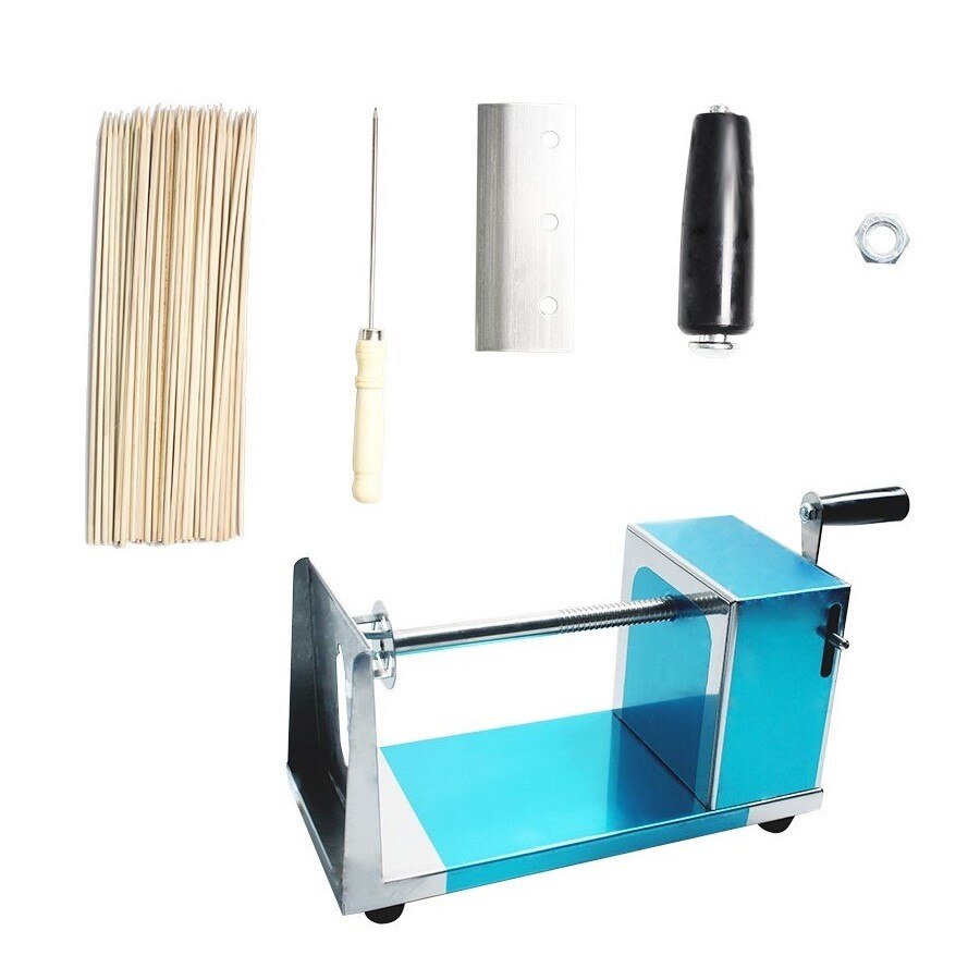 Manuelle Spiral- Kartoffel Schneider Hand Kurbel Edelstahl Kartoffel Maschine Französisch Frites Verdreht Kartoffeln Schneidemaschine Spirale Hund Zerhacker
