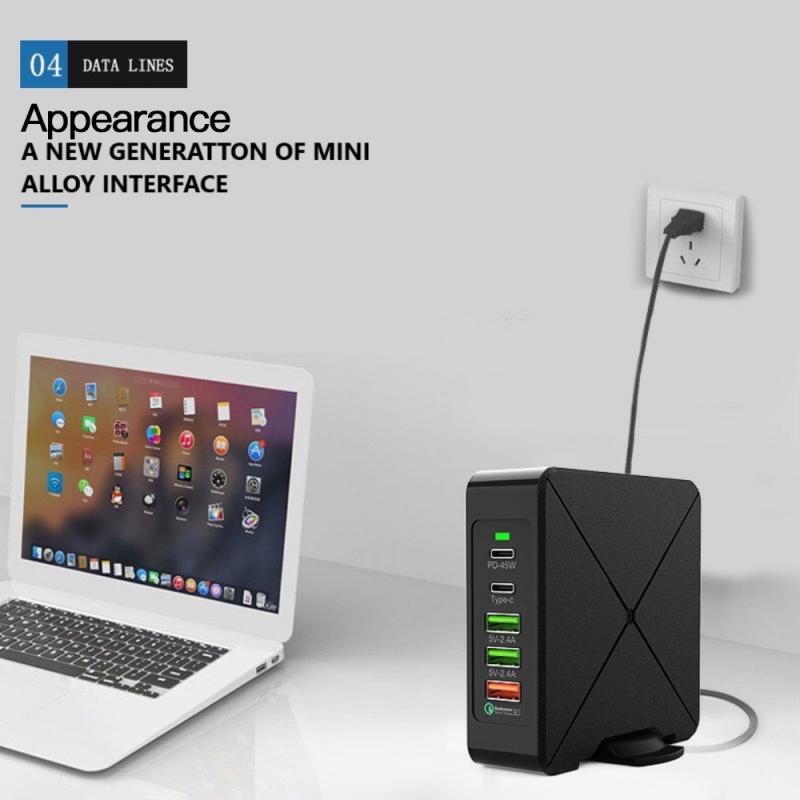 QC 3.0 PD Multi-port USB Charger Wireless Charging Head Quick Charge For IPhone Xiaomi Samsung Huawei 3 Ports Fast Charger