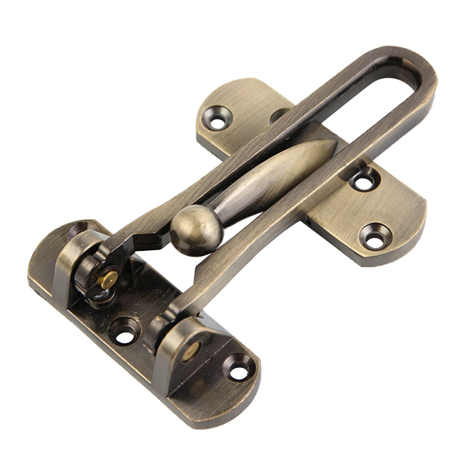 Anti Theft Zinc Alloy Security Lock Window Cabinet Door Latch Heavy Duty With Screws Home Hotel Easy Install Rustproof Hardware: Bronze
