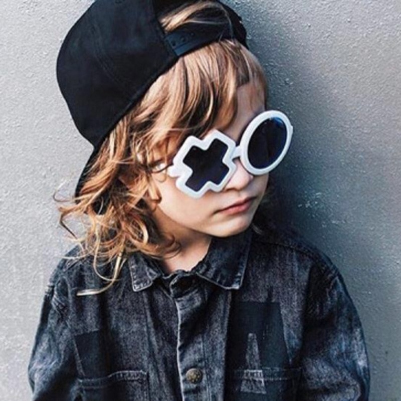 Cute Kids XO Sunglasses Cool Unique Street Trend Boys Girls Shades Children Sun Glasses oculos UV400